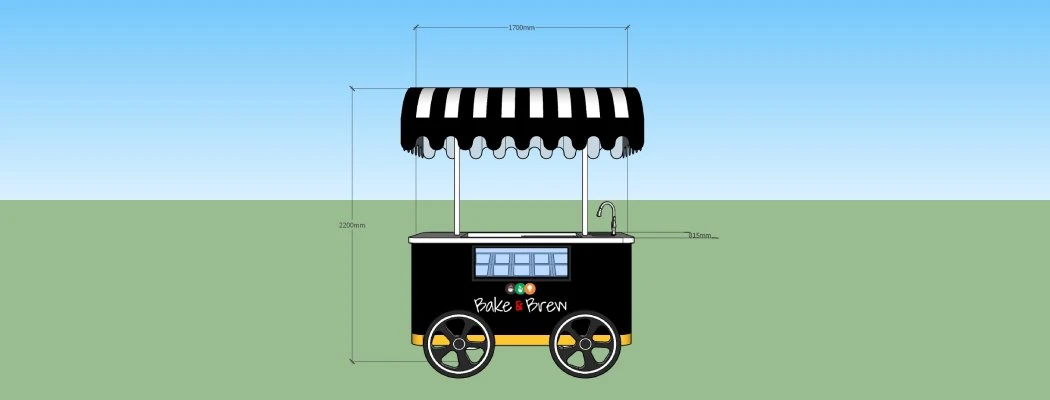 design of Ice cream vending cart